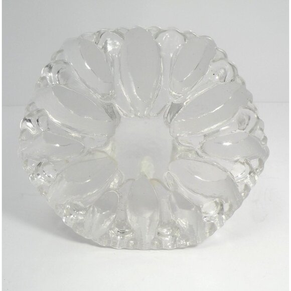 Mid-Century Modern Glasdesign George Shutte Vintage Heavy Clear Glass Trivet Hot - Picture 3 of 7